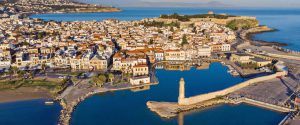 Rethymno city greece crete